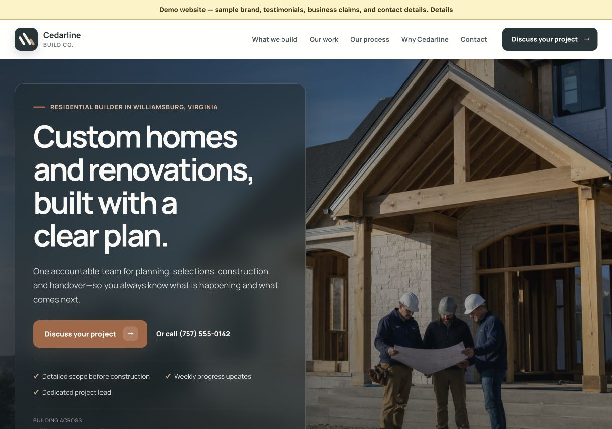 Previzualizarea site-ului Construction