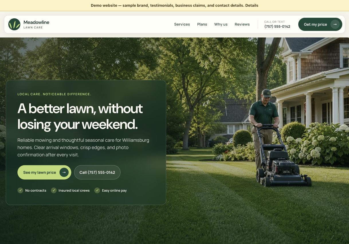 Previzualizarea site-ului Lawn Care