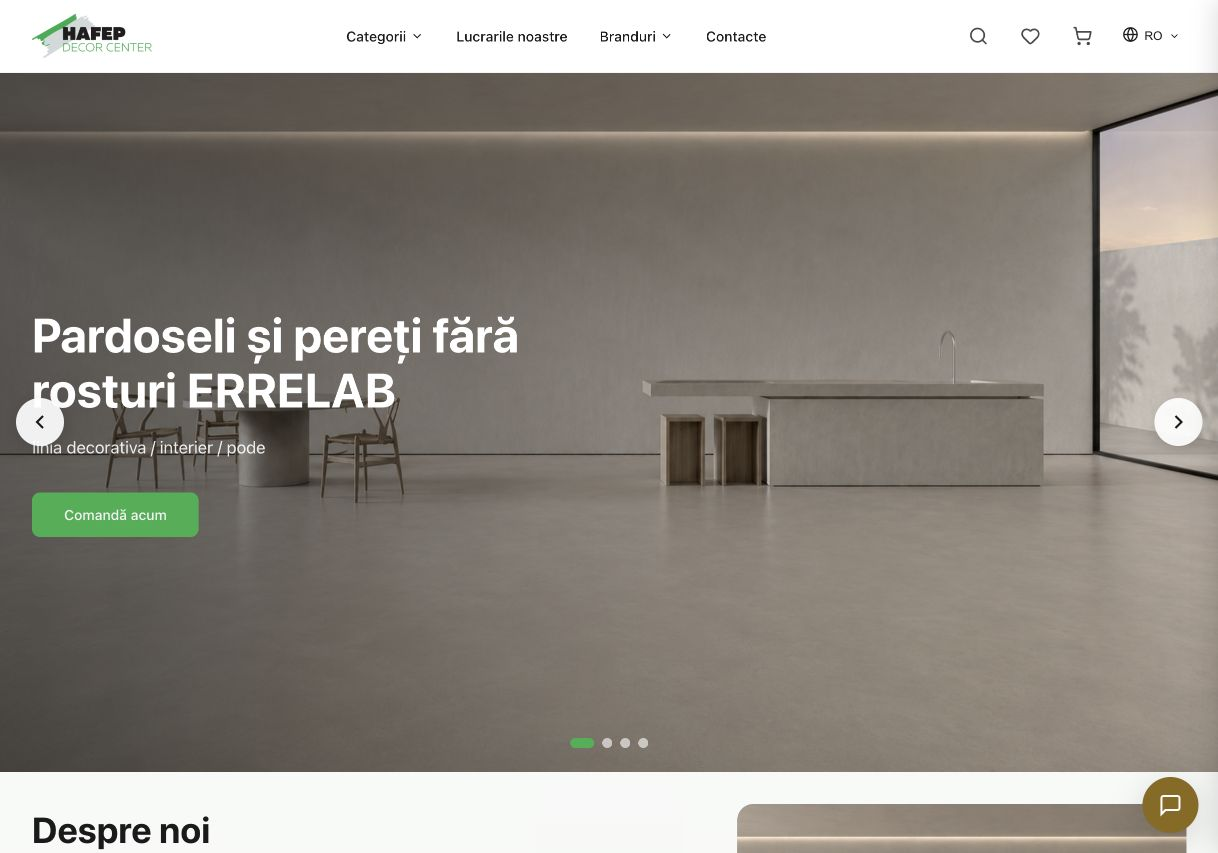 Previzualizarea site-ului DecorCenter