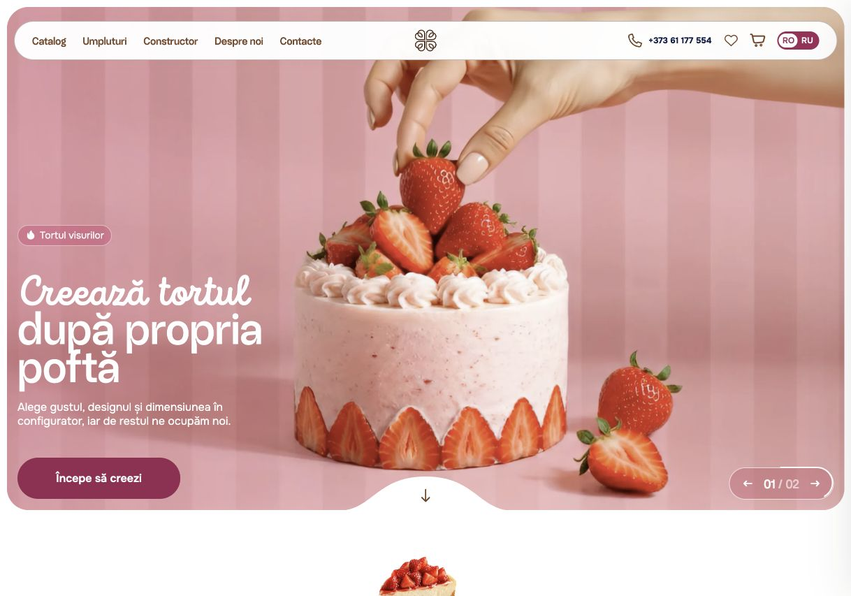 Previzualizarea site-ului Vanilla Bloom