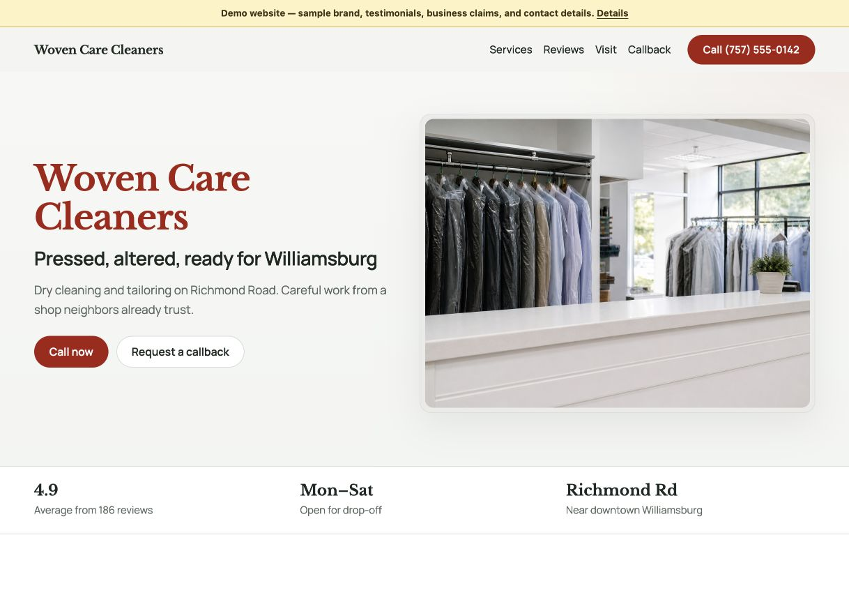 Previzualizarea site-ului Cleaning